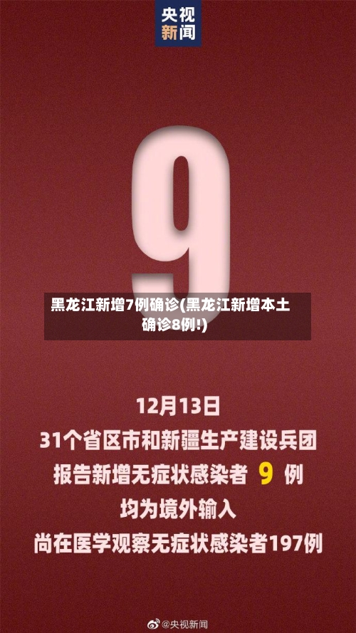 黑龙江新增7例确诊(黑龙江新增本土确诊8例!)-第2张图片