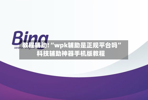 教程辅助!“wpk辅助是正规平台吗”科技辅助神器手机版教程-第2张图片