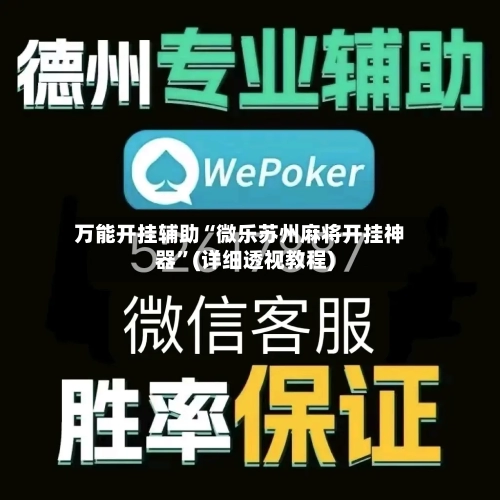 万能开挂辅助“微乐苏州麻将开挂神器	”(详细透视教程)-第1张图片
