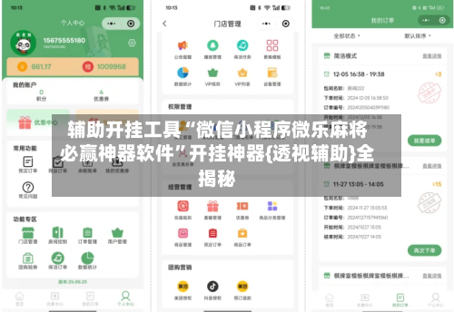 辅助开挂工具“微信小程序微乐麻将必赢神器软件”开挂神器{透视辅助}全揭秘-第3张图片