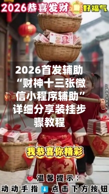 2026首发辅助“财神十三张微信小程序辅助”详细分享装挂步骤教程-第3张图片