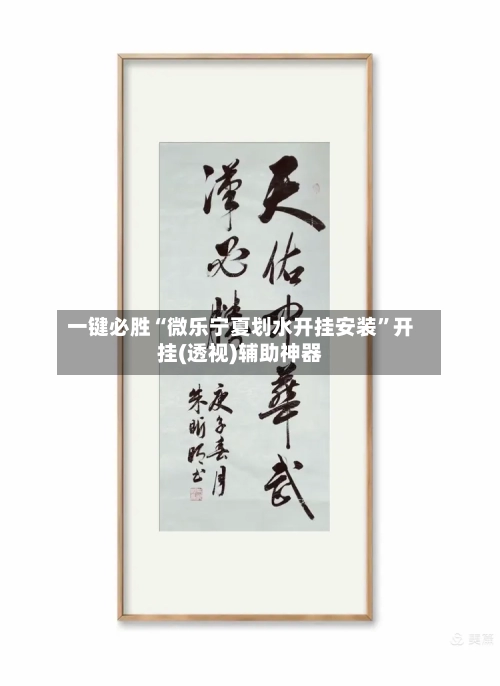 一键必胜“微乐宁夏划水开挂安装	”开挂(透视)辅助神器-第1张图片
