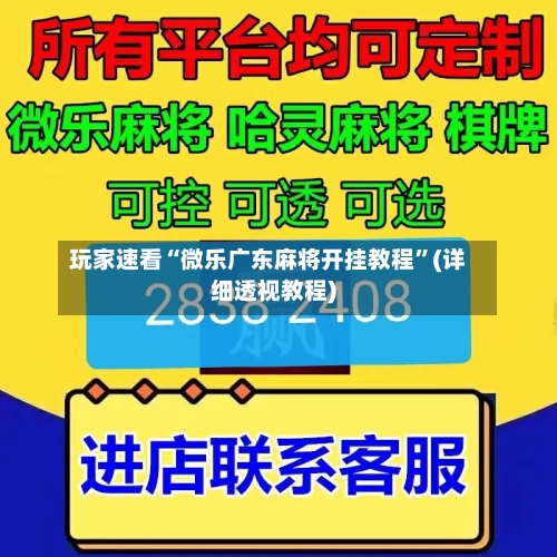 玩家速看“微乐广东麻将开挂教程”(详细透视教程)-第1张图片