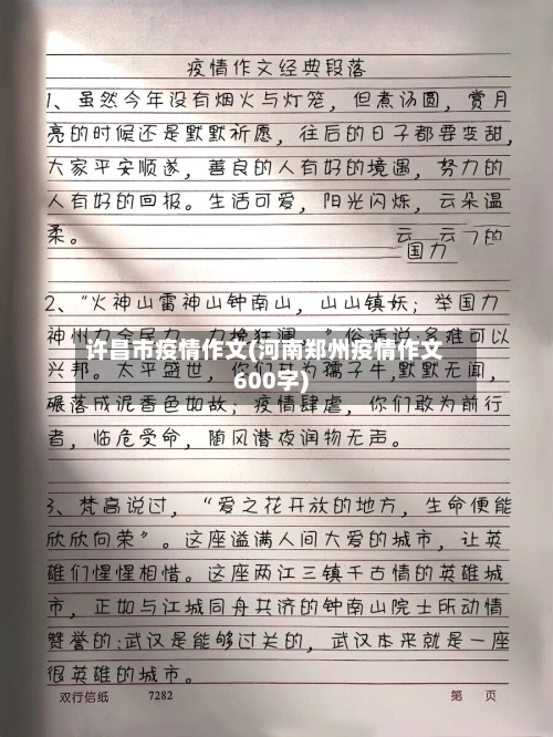 许昌市疫情作文(河南郑州疫情作文600字)-第2张图片