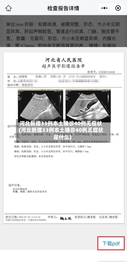 河北新增33例本土确诊40例无症状(河北新增33例本土确诊40例无症状是什么)-第3张图片
