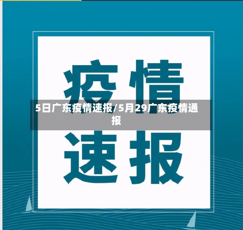 5日广东疫情速报/5月29广东疫情通报-第1张图片