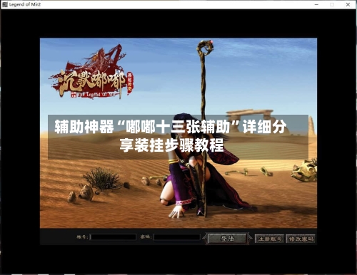 辅助神器“嘟嘟十三张辅助”详细分享装挂步骤教程-第1张图片