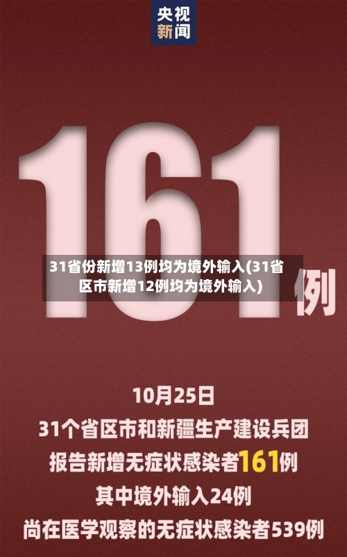 31省份新增13例均为境外输入(31省区市新增12例均为境外输入)-第2张图片