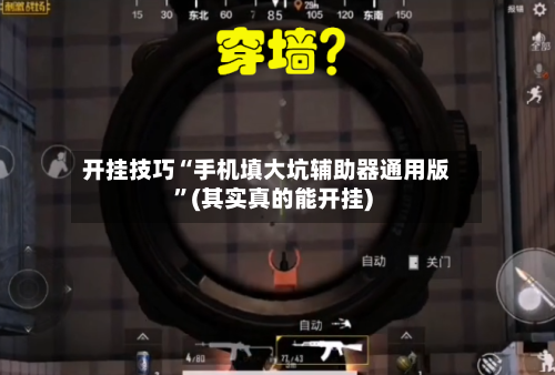 开挂技巧“手机填大坑辅助器通用版”(其实真的能开挂)-第1张图片
