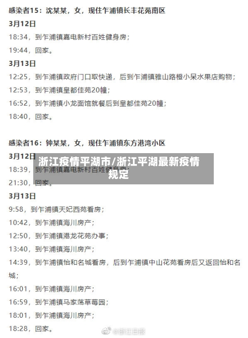 浙江疫情平湖市/浙江平湖最新疫情规定-第3张图片