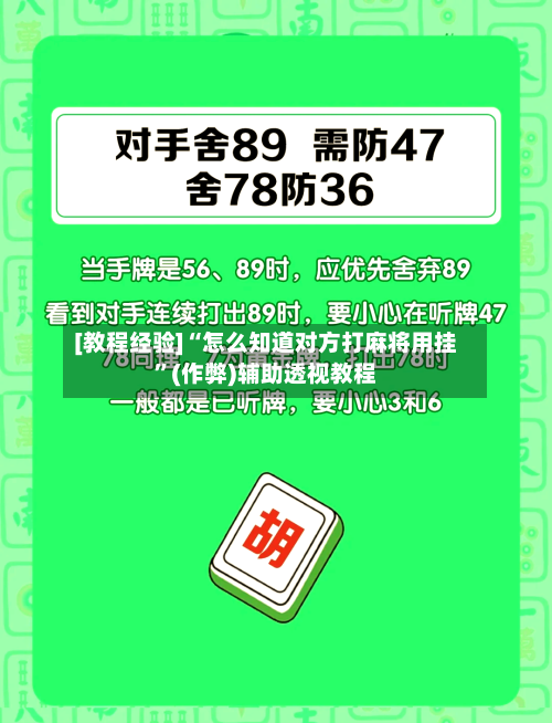 [教程经验]“怎么知道对方打麻将用挂”(作弊)辅助透视教程-第3张图片