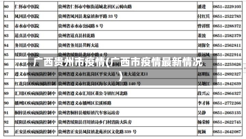 广西贵州市疫情(广西市疫情最新情况)-第2张图片