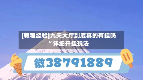 [教程经验]九天大厅到底真的有挂吗	”详细开挂玩法-第2张图片