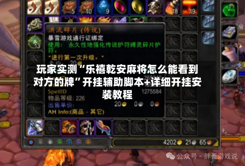 玩家实测“乐禧乾安麻将怎么能看到对方的牌	”开挂辅助脚本+详细开挂安装教程-第2张图片