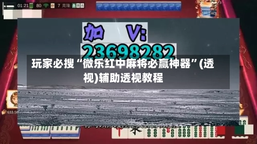 玩家必搜“微乐红中麻将必赢神器”(透视)辅助透视教程-第3张图片