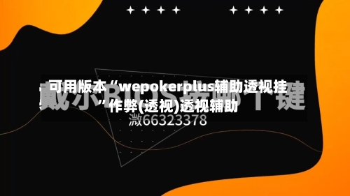 可用版本“wepokerplus辅助透视挂”作弊(透视)透视辅助-第2张图片