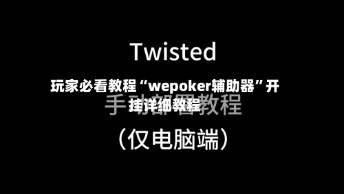 玩家必看教程“wepoker辅助器	”开挂详细教程-第3张图片
