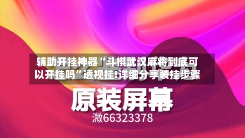 辅助开挂神器“斗棋武汉麻将到底可以开挂吗”透视挂!详细分享装挂步骤-第1张图片