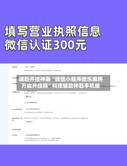 辅助开挂神器“微信小程序微乐麻将万能开挂器”科技辅助神器手机版-第1张图片