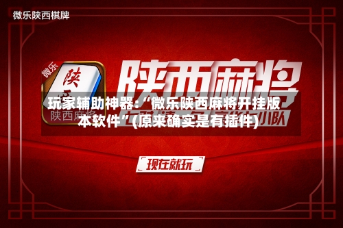 玩家辅助神器:“微乐陕西麻将开挂版本软件”(原来确实是有插件)-第2张图片