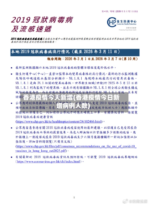 香港疫情今天新增(香港疫情今日新增病例人数)-第1张图片