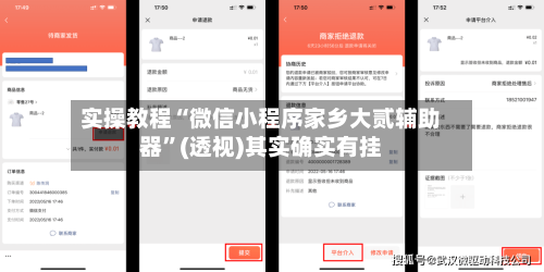 实操教程“微信小程序家乡大贰辅助器	”(透视)其实确实有挂-第1张图片