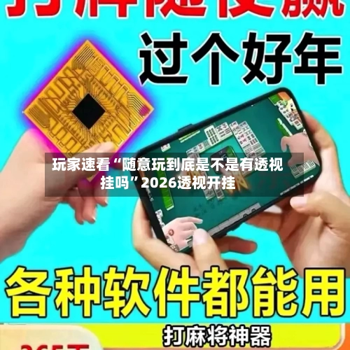 玩家速看“随意玩到底是不是有透视挂吗”2026透视开挂-第1张图片