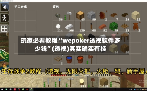 玩家必看教程“wepoker透视软件多少钱	”(透视)其实确实有挂-第2张图片