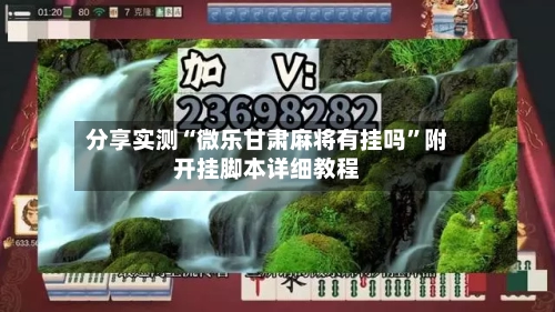 分享实测“微乐甘肃麻将有挂吗”附开挂脚本详细教程-第1张图片