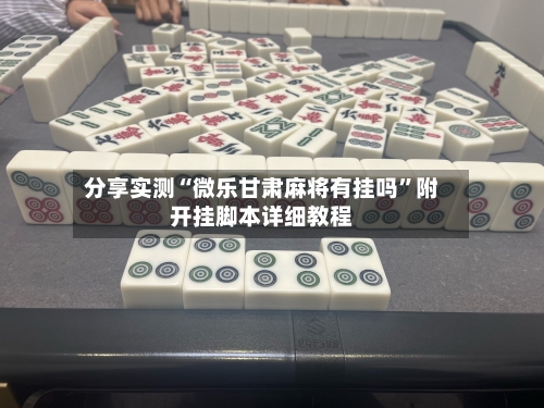 分享实测“微乐甘肃麻将有挂吗”附开挂脚本详细教程-第3张图片