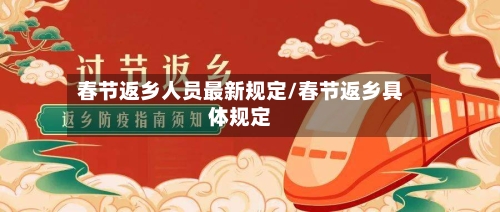 春节返乡人员最新规定/春节返乡具体规定-第2张图片