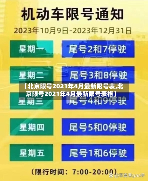 【北京限号2021年4月最新限号表,北京限号2021年4月最新限号表格】-第2张图片