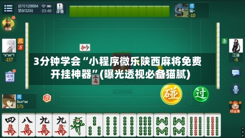 3分钟学会“小程序微乐陕西麻将免费开挂神器	”(曝光透视必备猫腻)-第1张图片