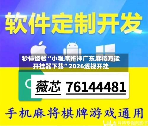 秒懂经验“小程序雀神广东麻将万能开挂器下载”2026透视开挂-第3张图片
