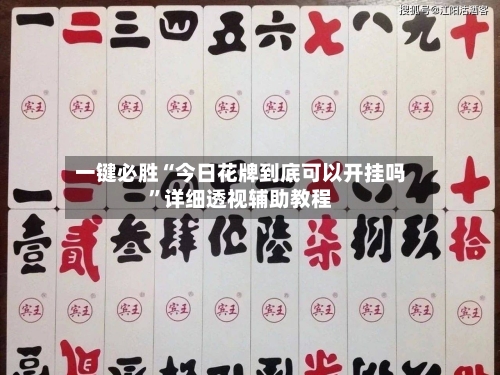 一键必胜“今日花牌到底可以开挂吗	”详细透视辅助教程-第2张图片