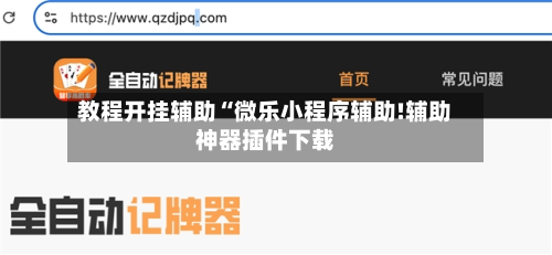 教程开挂辅助“微乐小程序辅助!辅助神器插件下载-第2张图片