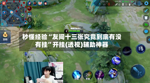 秒懂经验“友间十三张究竟到底有没有挂	”开挂(透视)辅助神器-第2张图片