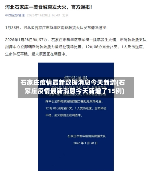 石家庄疫情最新数据消息今天新增(石家庄疫情最新消息今天新增了15例)-第1张图片
