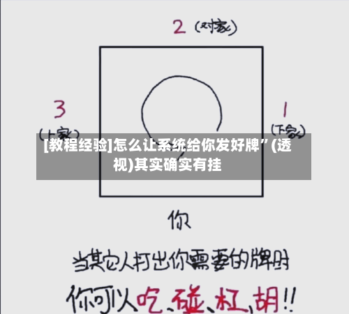 [教程经验]怎么让系统给你发好牌”(透视)其实确实有挂-第2张图片