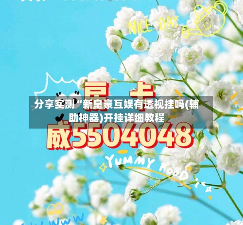 分享实测“新皇豪互娱有透视挂吗(辅助神器)开挂详细教程-第3张图片