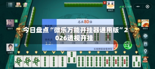 今日盘点“微乐万能开挂器通用版”2026透视开挂-第3张图片