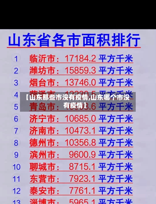 【山东那些市没有疫情,山东哪个市没有疫情】-第2张图片