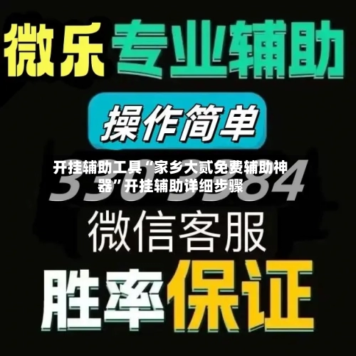 开挂辅助工具“家乡大贰免费辅助神器”开挂辅助详细步骤-第1张图片