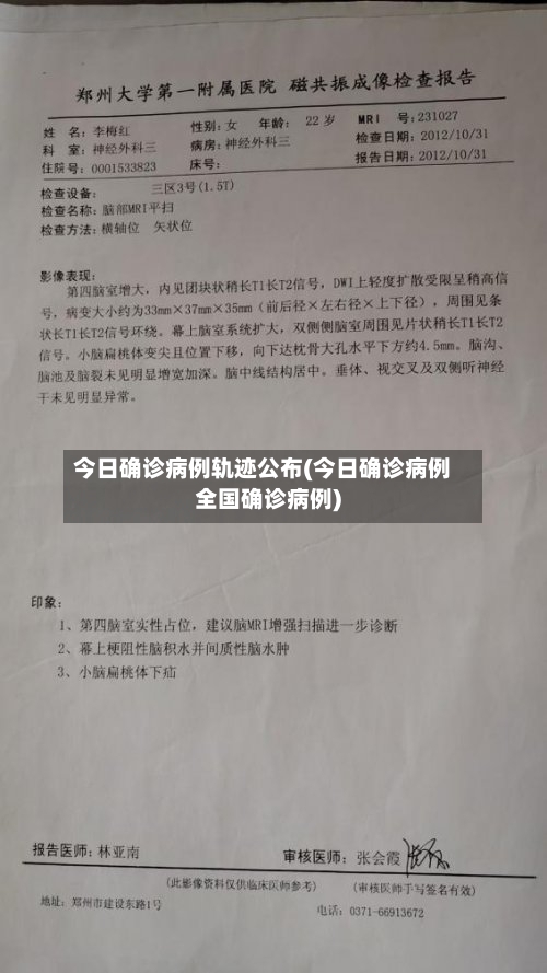 今日确诊病例轨迹公布(今日确诊病例全国确诊病例)-第1张图片