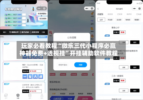 玩家必看教程“微乐三代小程序必赢神器免费+透视挂”开挂辅助软件教程-第2张图片