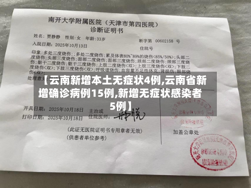 【云南新增本土无症状4例,云南省新增确诊病例15例,新增无症状感染者5例】-第3张图片