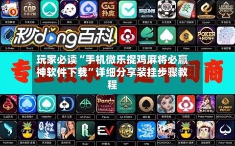 玩家必读“手机微乐捉鸡麻将必赢神软件下载”详细分享装挂步骤教程-第3张图片