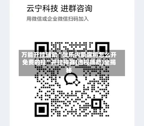 万能开挂辅助“微乐内蒙麻将怎么开免费的挂”开挂神器{透视辅助}全揭秘-第3张图片