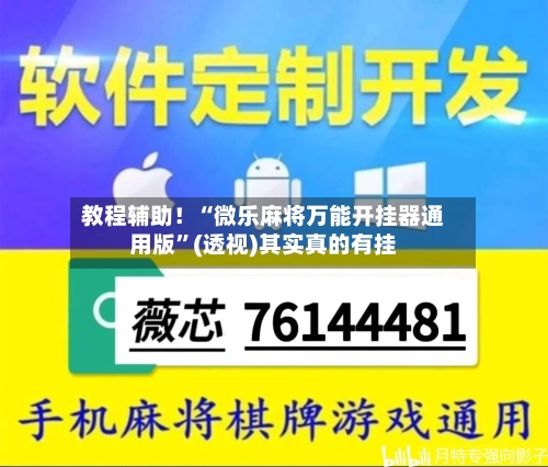 教程辅助！“微乐麻将万能开挂器通用版	”(透视)其实真的有挂-第1张图片