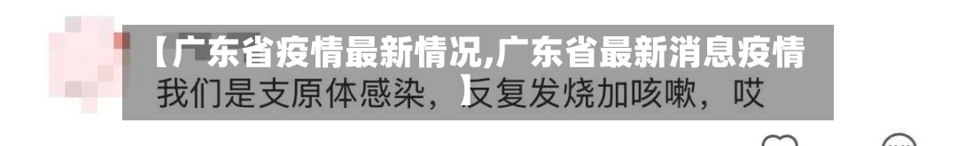 【广东省疫情最新情况,广东省最新消息疫情】-第1张图片